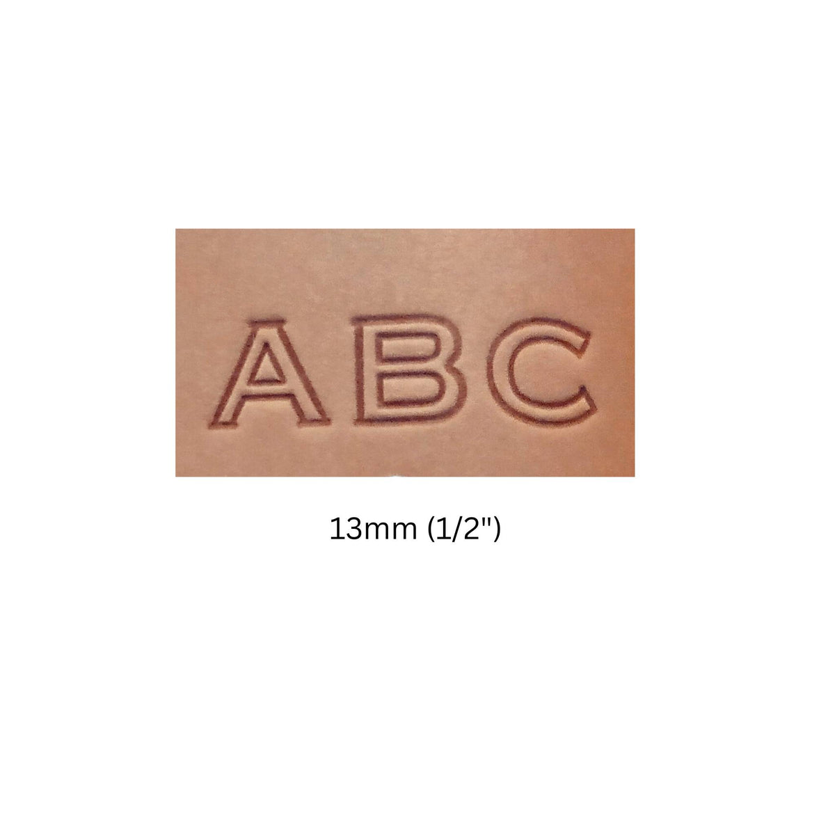 Alphabet Leather Stamp Set, Multiple Sizes 
