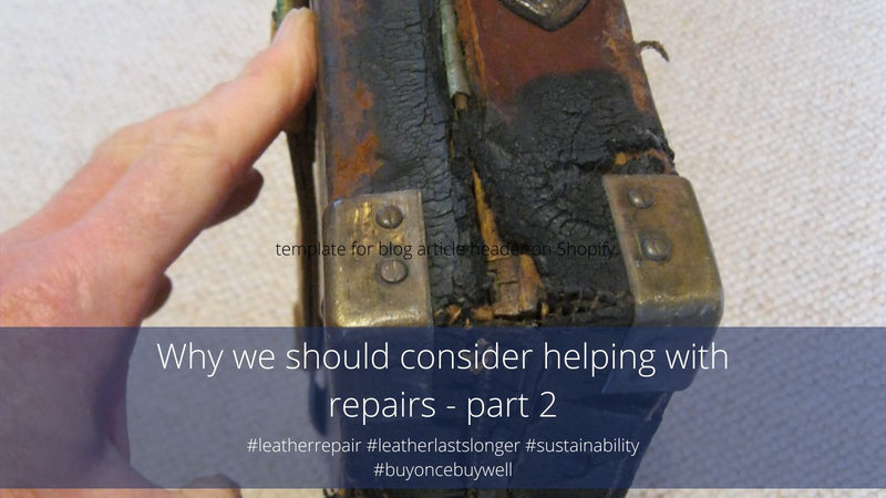 Leather Repairs - Part 2