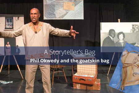 A Storytellers bag - inspired by Phil Okwedy