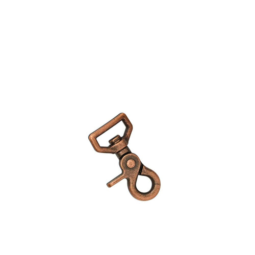 Load image into Gallery viewer, Antique Copper Trigger Snaps/Clasps Spring action trigger style clasps (snaps) for dog leads, bag fastenings, straps for leathercraft
