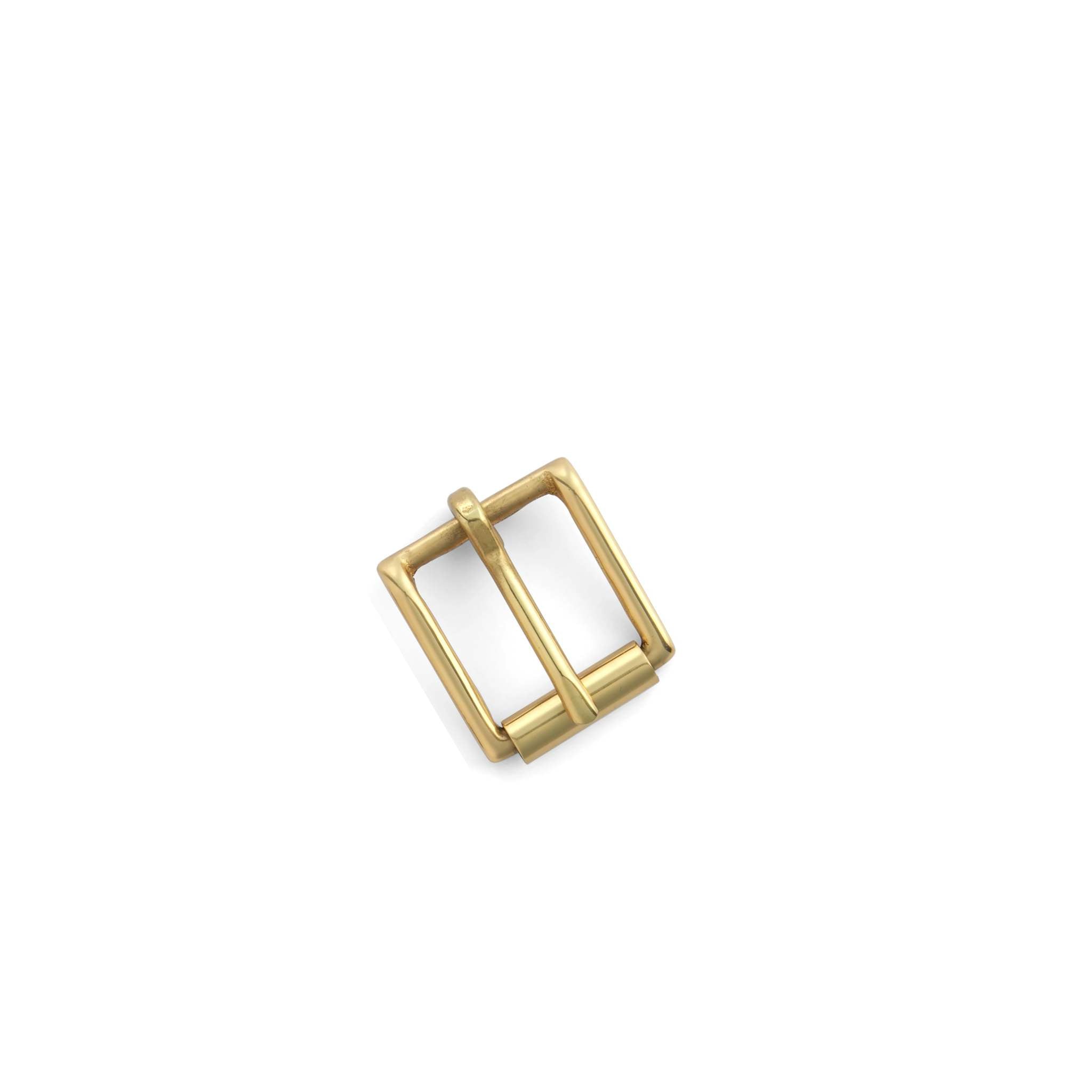 High quality premium Heel bar strap buckles in solid brass in two sizes: 19mm (3/4") 25mm (1"), for leathercraft, bag making