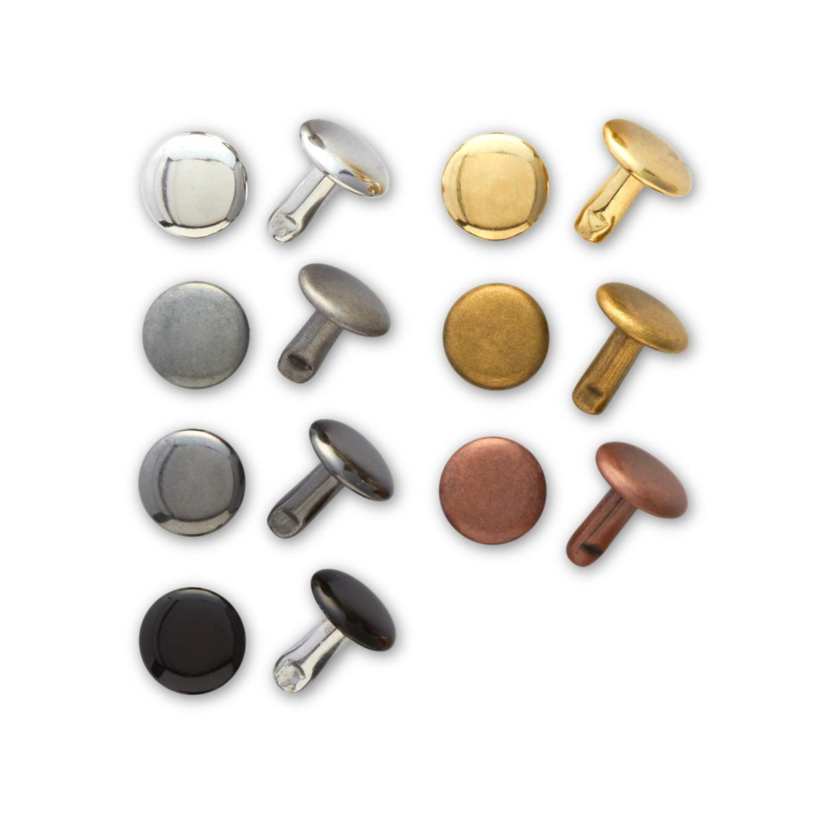 Steel Double Cap Rivets | identityleathercraft
