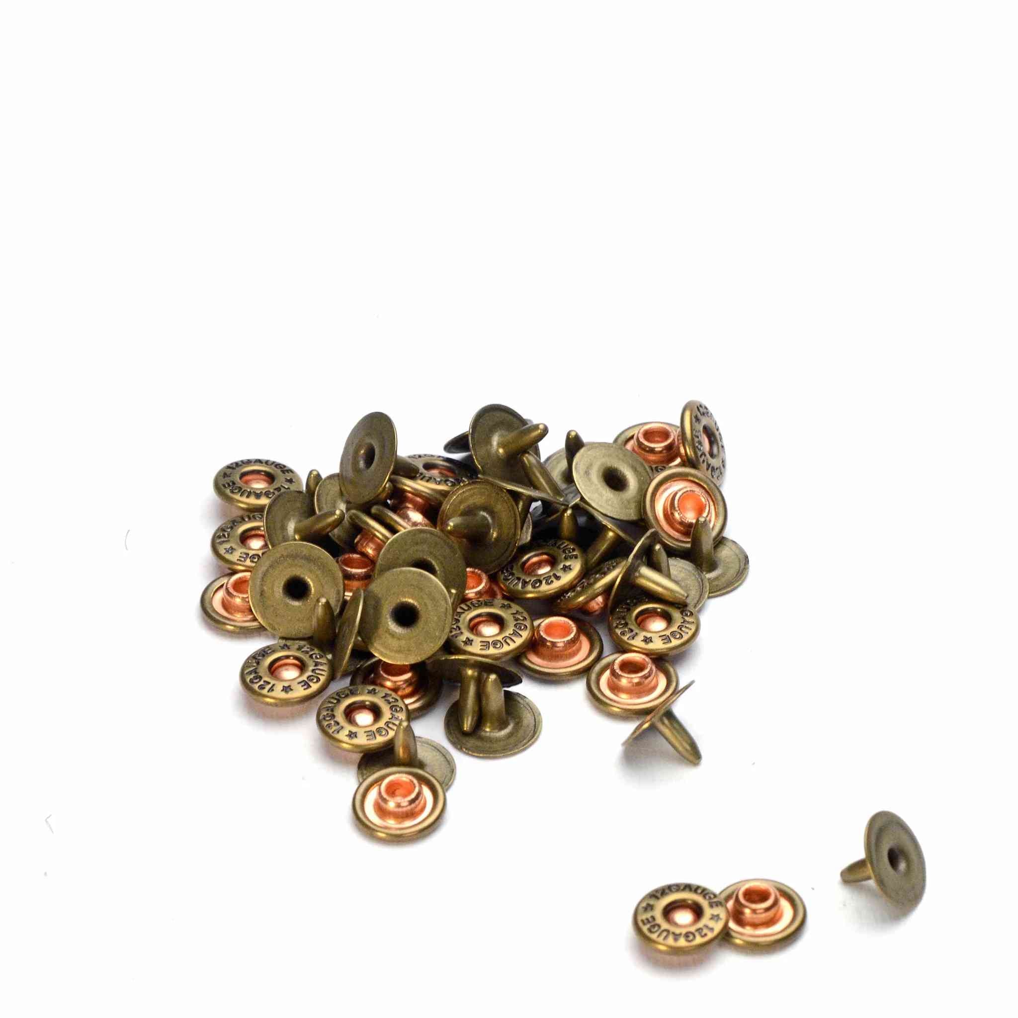 Shotgun Shell Rivets from Identity Leathercraft