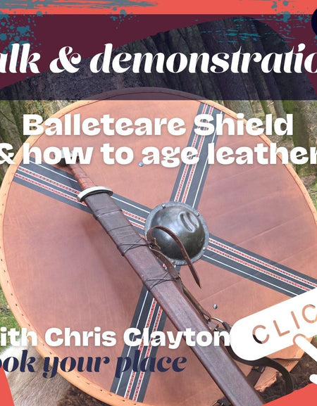 Join a talk and demo on authentically aging leather with Living History educator Chris Clayton