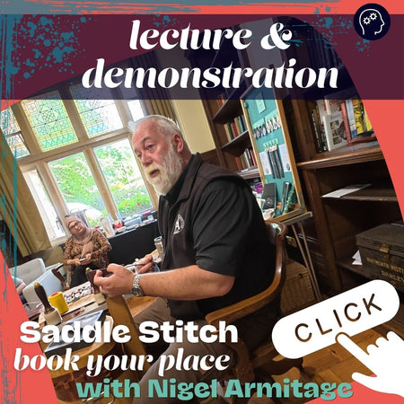 In this lecture, Nigel will be taking you through the skills and techniques, that are required to Saddle Stitch leatherwork. Techniques that will take your Saddle Stitching to a new level.