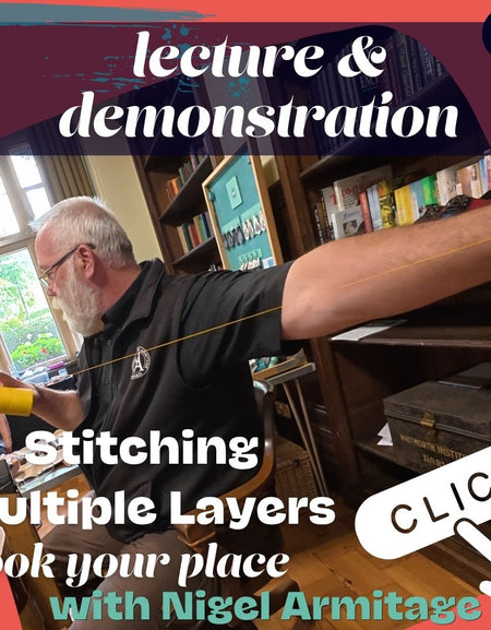 In this lecture, Nigel will be taking you through the skills and techniques, that are required when trying to stitch multiple layers of leather together