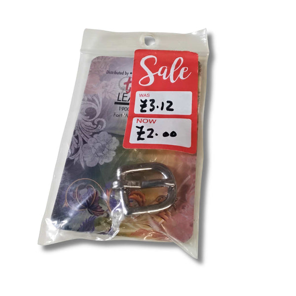 SALE Buckle Nickel over Solid Brass 3/8"