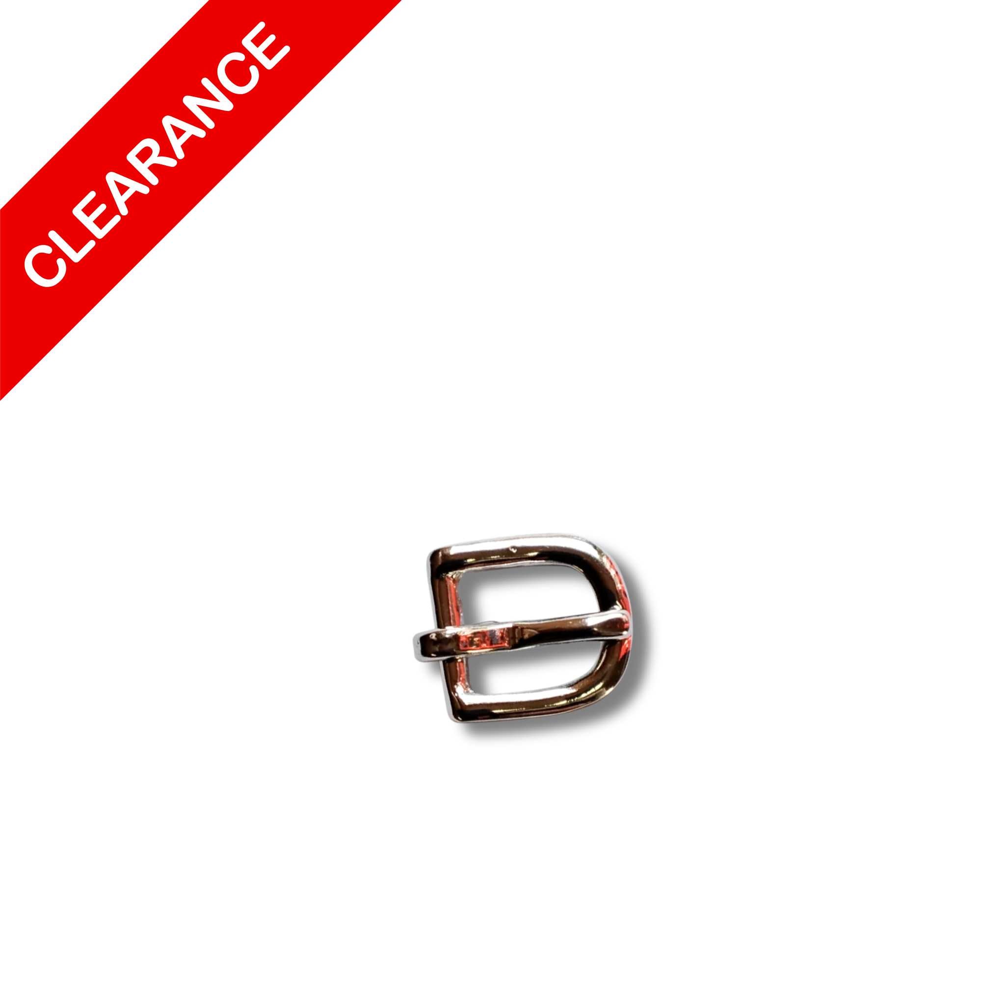 SALE Buckle Nickel over Solid Brass 3/8"