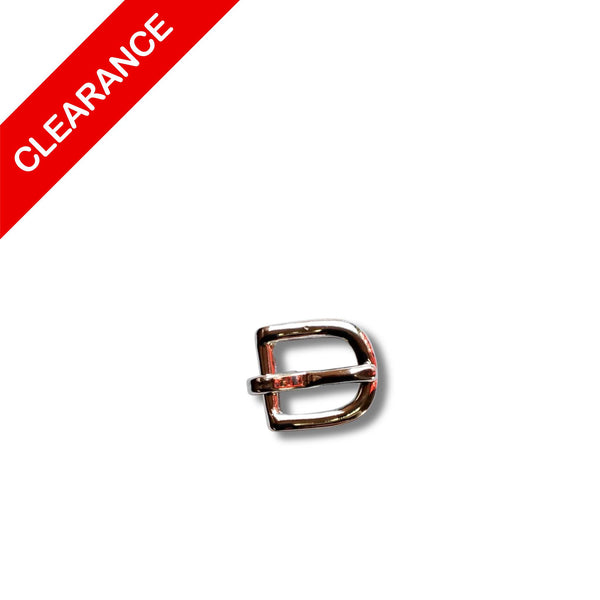 SALE Buckle Nickel over Solid Brass 3/8"