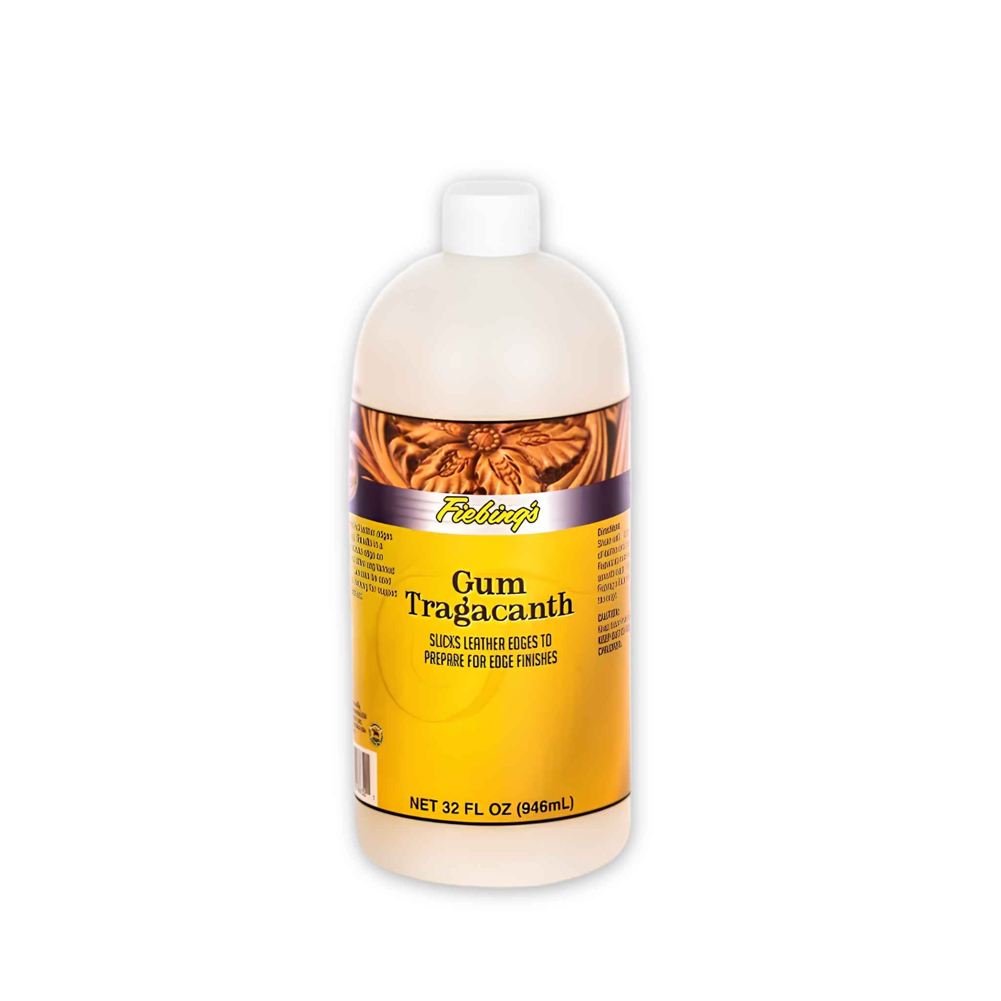 Gum Tragacanth for leatherwork - for use on vegetable tanned leather to smooth and burnish leather edges, similar to Tokenole.