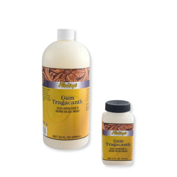 Gum Tragacanth for leatherwork - for use on vegetable tanned leather to smooth and burnish leather edges, similar to Tokenole.
