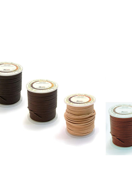 Round 2mm leather thonging lace for jewellery, lacing, repair, weaving