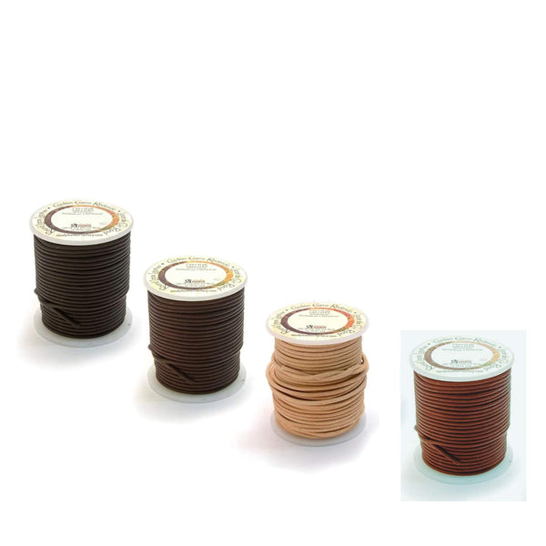 Round 2mm leather thonging lace for jewellery, lacing, repair, weaving