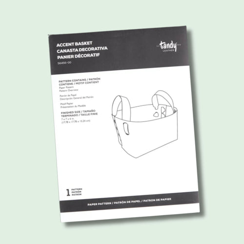 Load image into Gallery viewer, Pattern to make your own handy and decorative accent basket (small) would be great for craft stalls and leathercraft displays.
