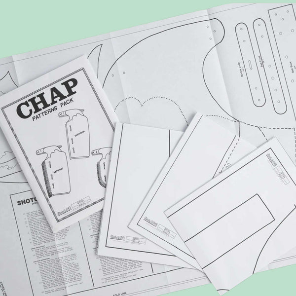 Make your own cowboy rodeo leather chaps with this paper pattern template, ideal for Western riding, equestrian, cos-play, costume, film and TV