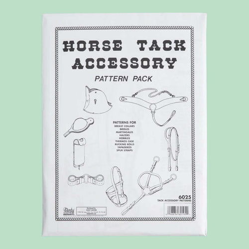 Load image into Gallery viewer, Make your own customised leather horse tack with this paper pattern template with this paper pattern template, ideal for Western riding, equestrian, cos-play, costume, film and TV
