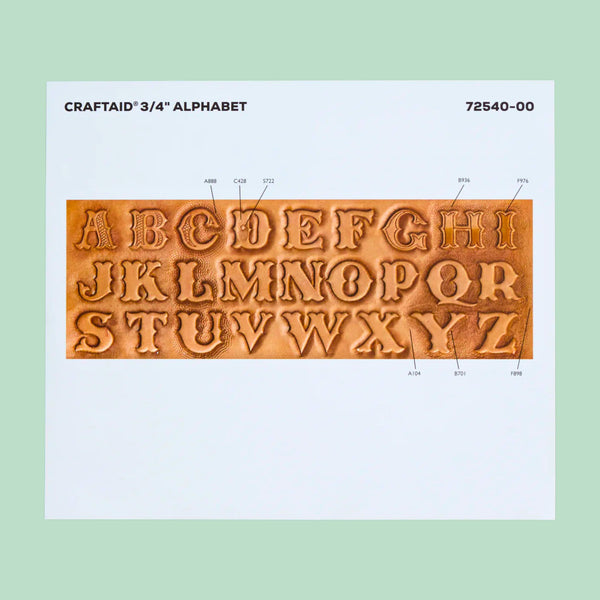 Alphabet Craftaid 19mm (3/4")