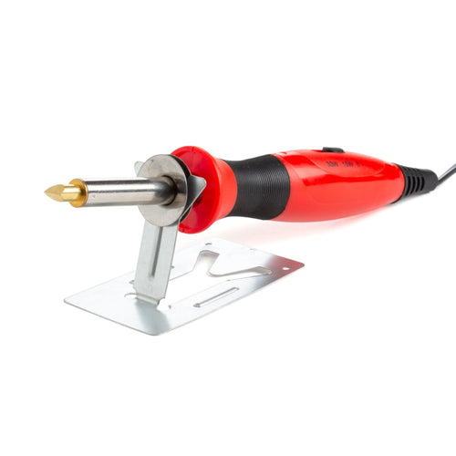 Load image into Gallery viewer, Heated tool with assortment of tips for pyrography, the art of burning and etching into leather or wood.

Use to create art or customise your leather projects with initials, names or messages.
