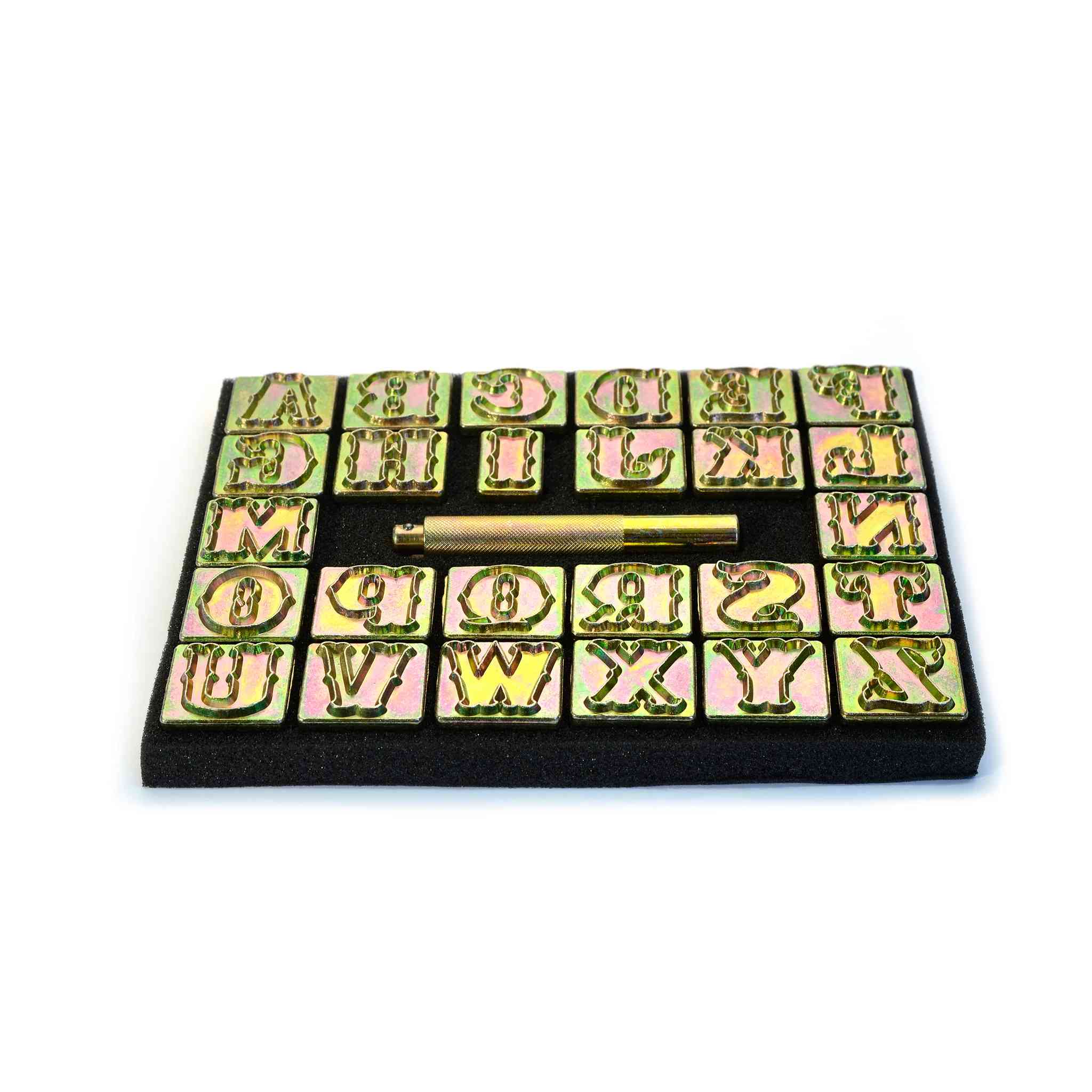 1" Standard Alphabet Stamp Set Large