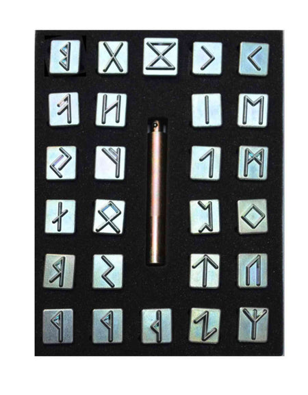 Runic - runes leather stamping set