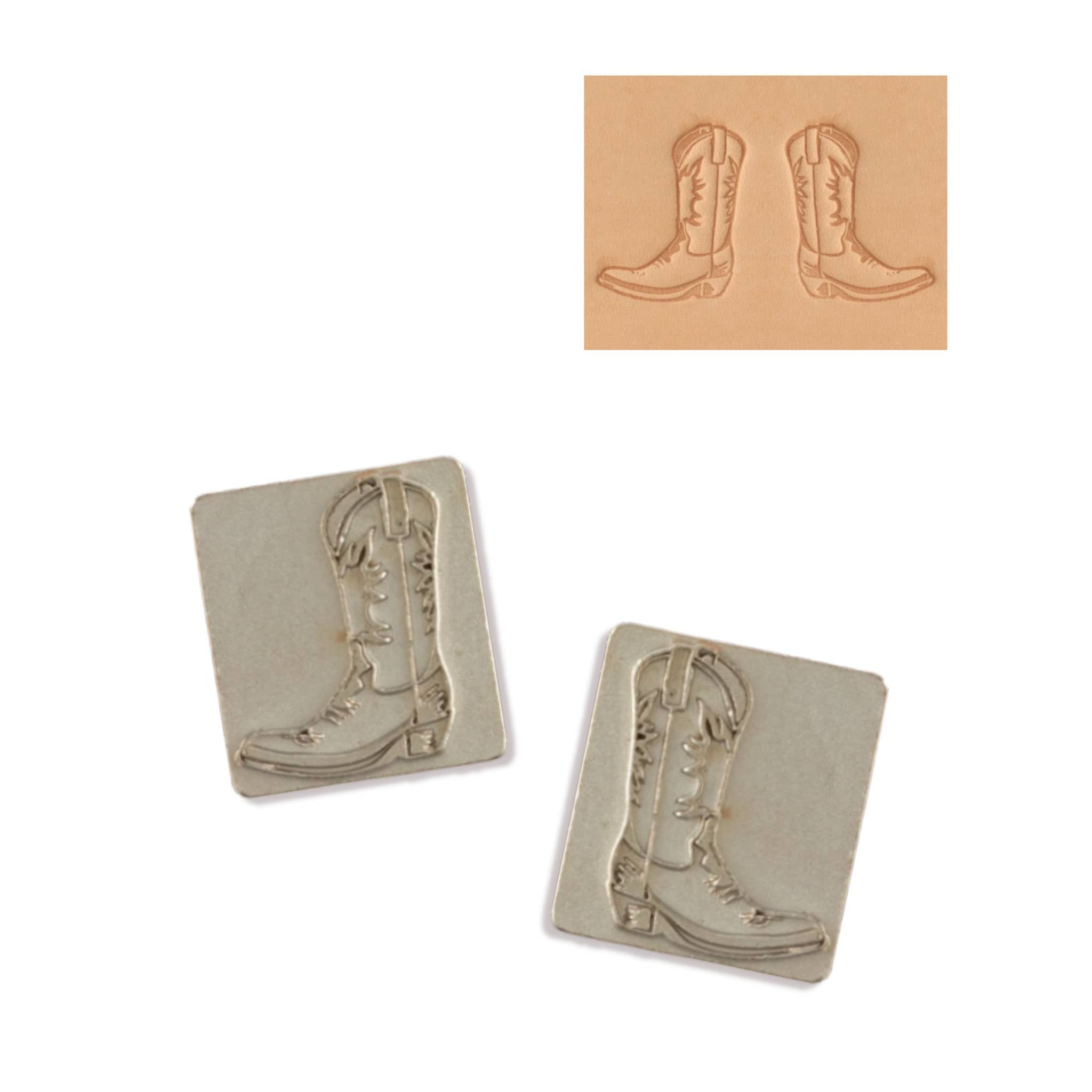 Cowboy Boots (line dancing) 3d stamps for leathercraft - pair