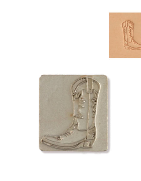 Right facing Cowboy Boot (line dancing) 3d stamp for leathercraft.