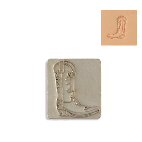 Load image into Gallery viewer, Left Facing Cowboy Boot (line dancing) 3d stamp for leathercraft.
