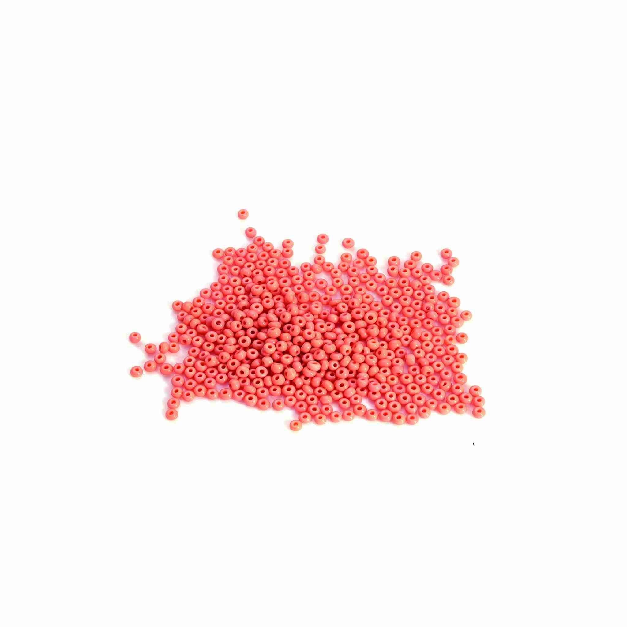 Coral  size  5/0 pony beads for decoration, Native American regalia, jewellery and more