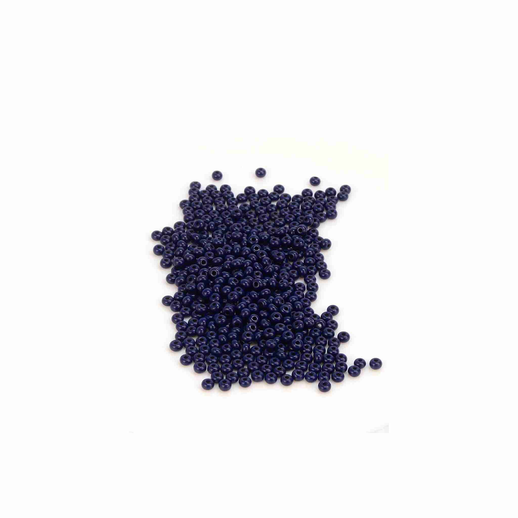 Navy  size  5/0 pony beads for decoration, Native American regalia, jewellery and more