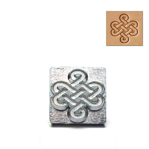 Load image into Gallery viewer, Celtic Dara Knot 3d embossing stamp from Identity Leathercraft
