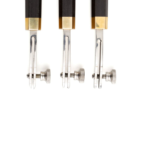 Load image into Gallery viewer, TandyPro tool for creating decorative embossed lines and borders in your leather projects - for leather belts, wallet making, cases and more, in three different sizes
