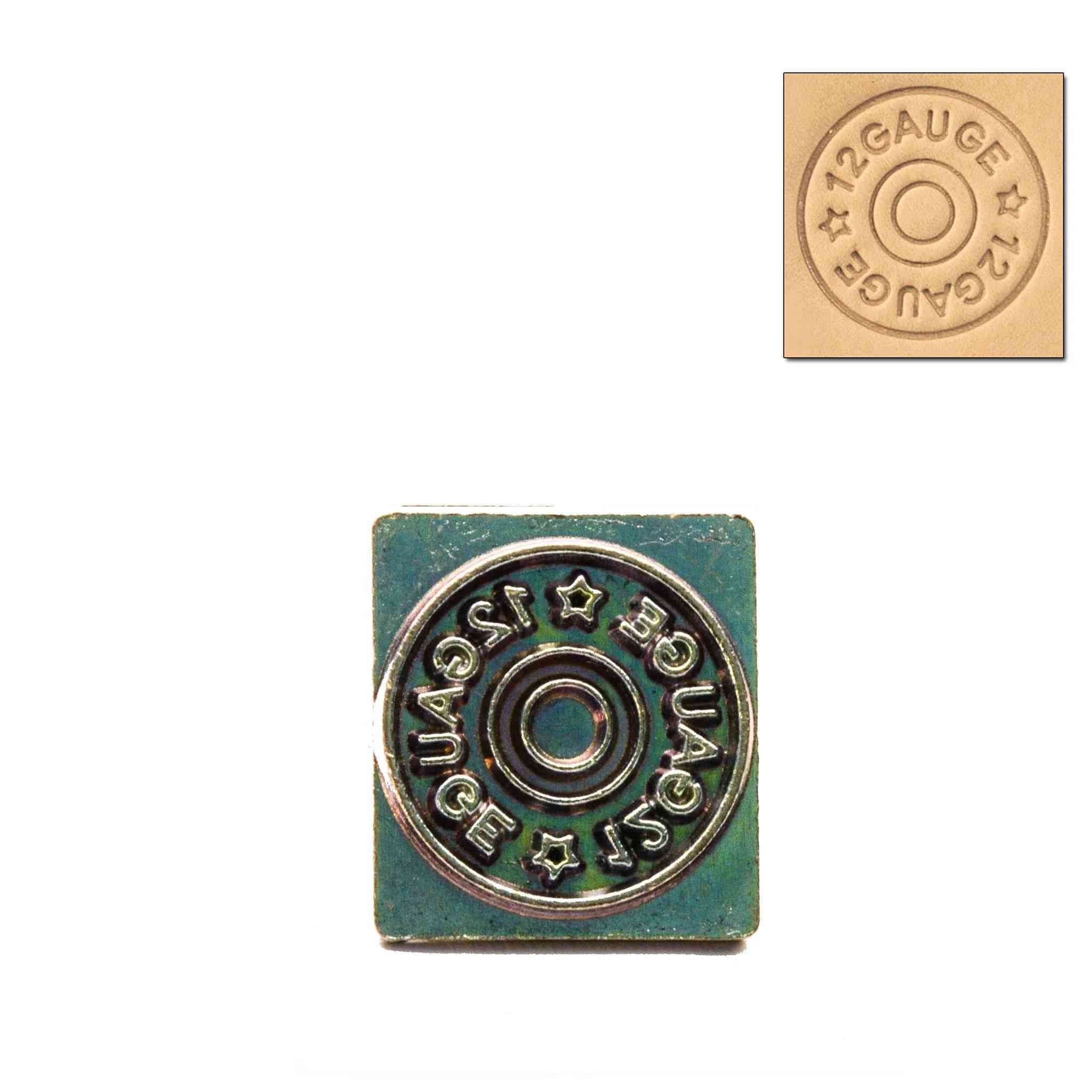 Shotgun Cartridge Shell 3D Embossing Stamp from Identity Leathercraft