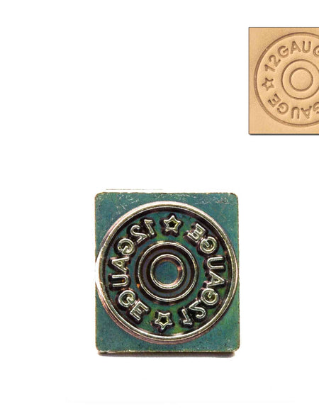 Shotgun Cartridge Shell 3D Embossing Stamp from Identity Leathercraft