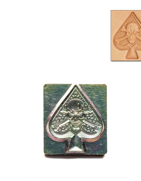 Ace of Spades 3d Embossing Stamp from Identity Leathercraft
