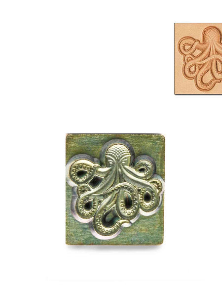 Steampunk Kraken/Octopus 3D Embossing Stamp from Identity Leathercraft