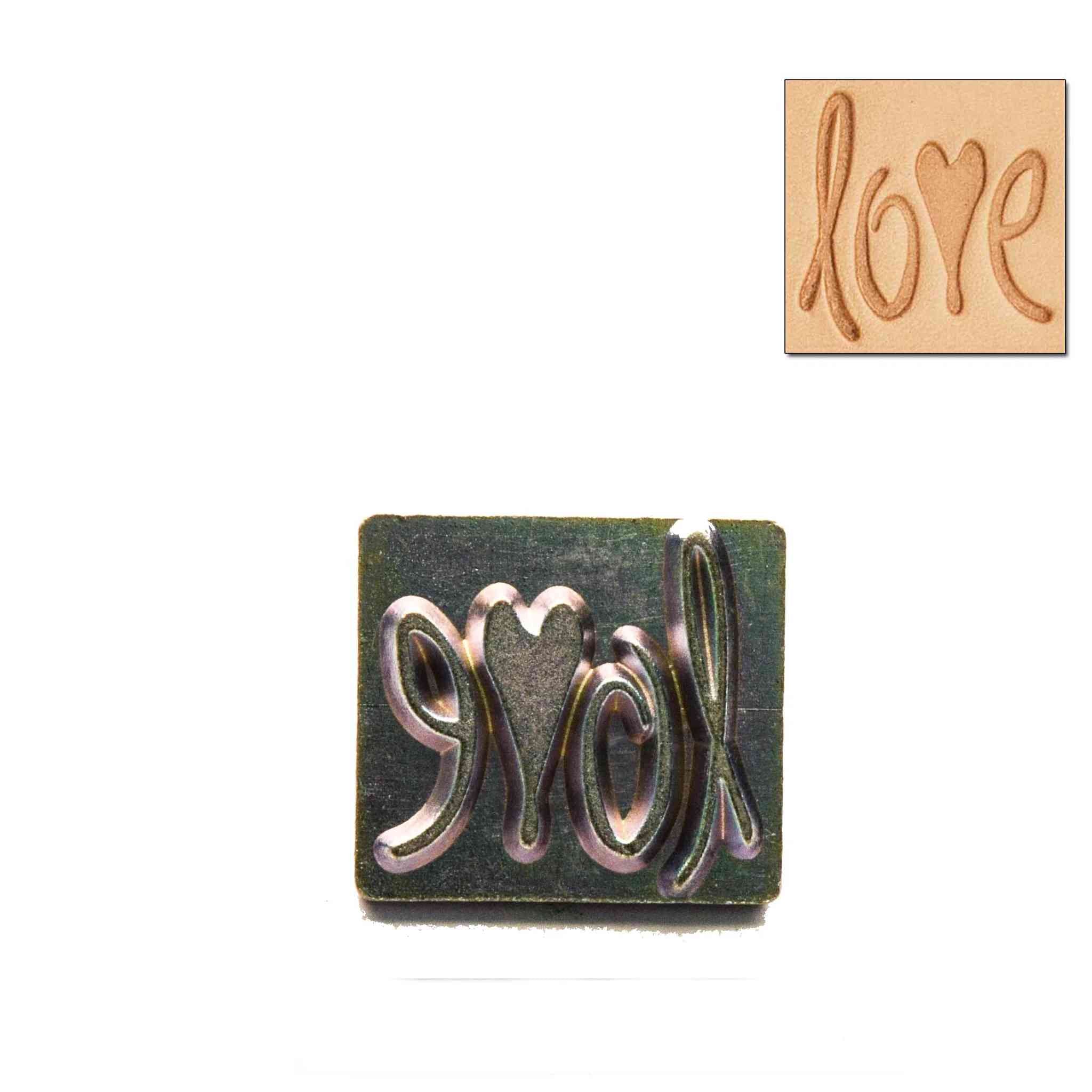 Love 3D Embossing Stamp from Identity Leathercraft