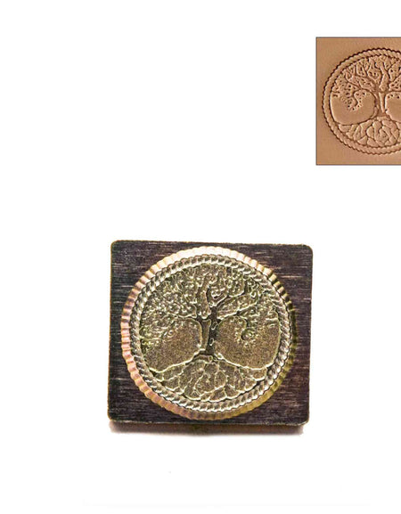 Tree of Life 3D Embossing Stamp from Identity Leathercraft