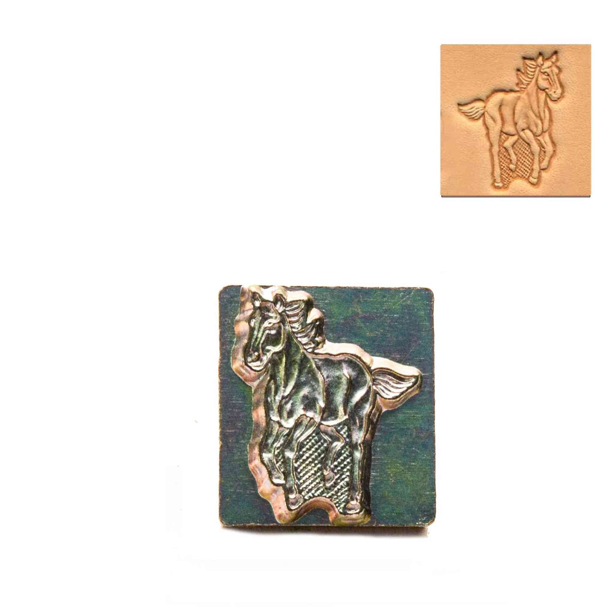 Running Horse 3D Embossing Stamp from Identity Leathercraft