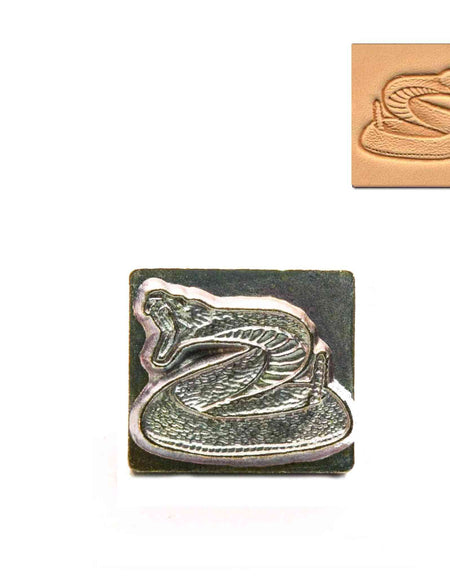 Rattlesnake 3D Embossing Stamp from Identity Leathercraft
