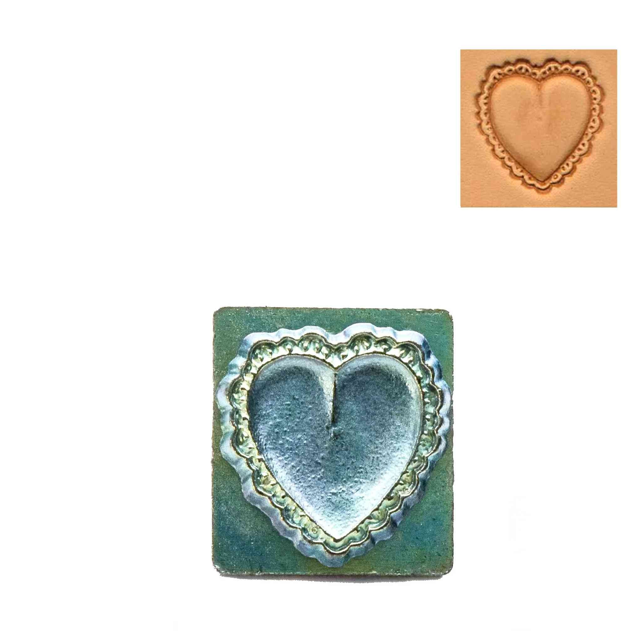 Heart 3D Embossing Stamp from Identity Leathercraft