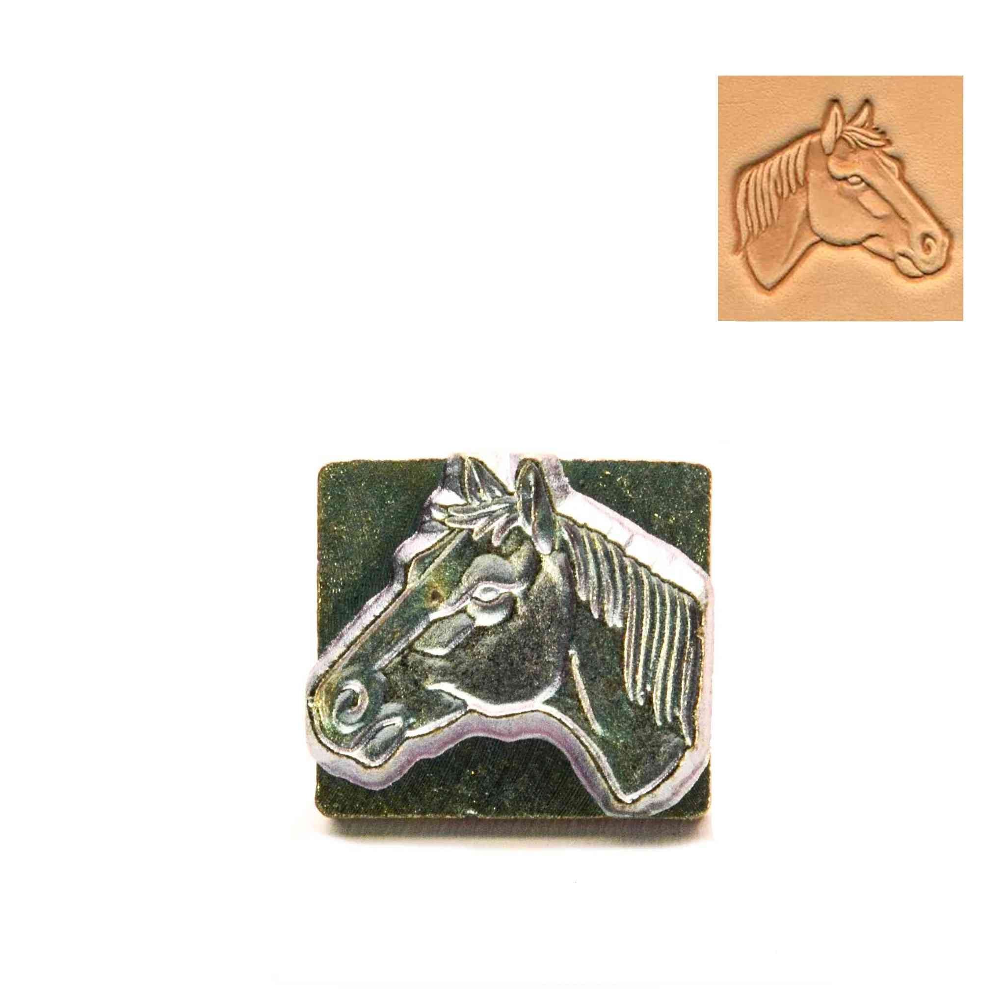 Horse Head 3D Embossing Stamp Right from Identity Leathercraft