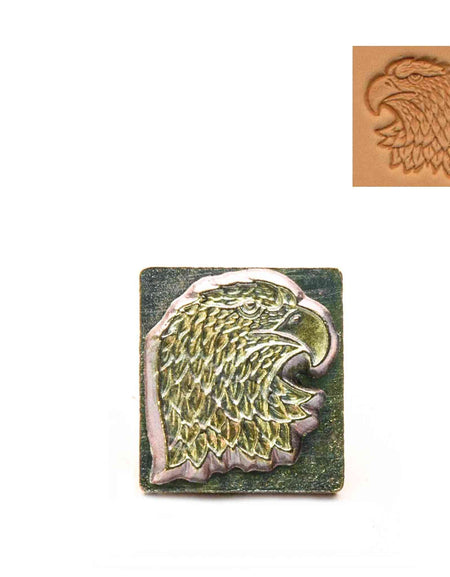 Eagle Head 3D Embossing Stamp - Left from Identity Leathercraft
