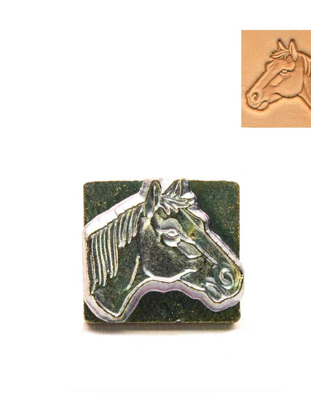 Horse Head 3D Embossing Stamp Left from Identity Leathercraft