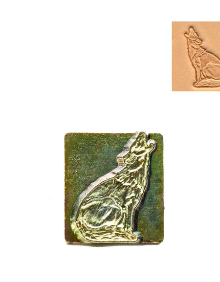 Howling Wolf 3D Embossing Stamp from Identity Leathercraft
