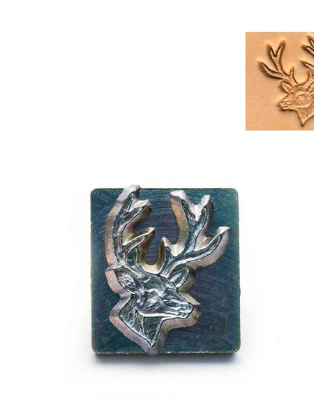 Stag/Deer Head 3D Embossing Stamp from Identity Leathercraft
