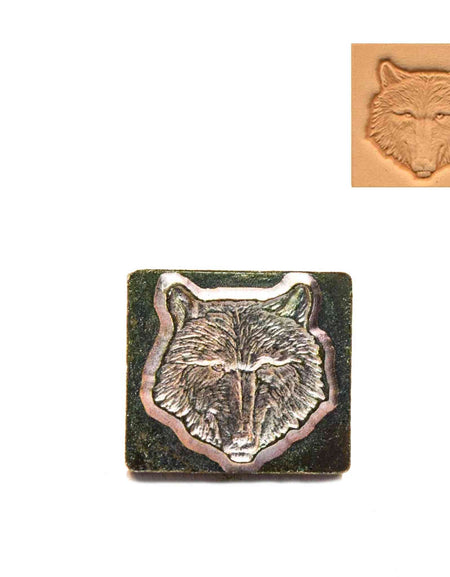 Wolf Head 3D Embossing Stamp from Identity Leathercraft