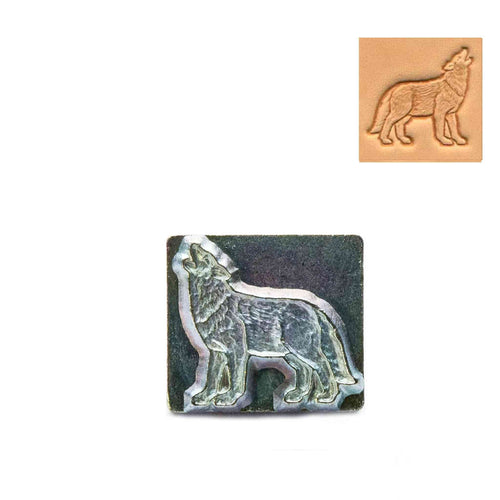 Load image into Gallery viewer, Wolf 3D Embossing Stamp from Identity Leathercraft
