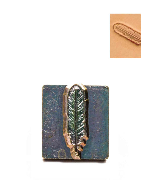 Feather 3D Embossing Stamp from Identity Leathercraft