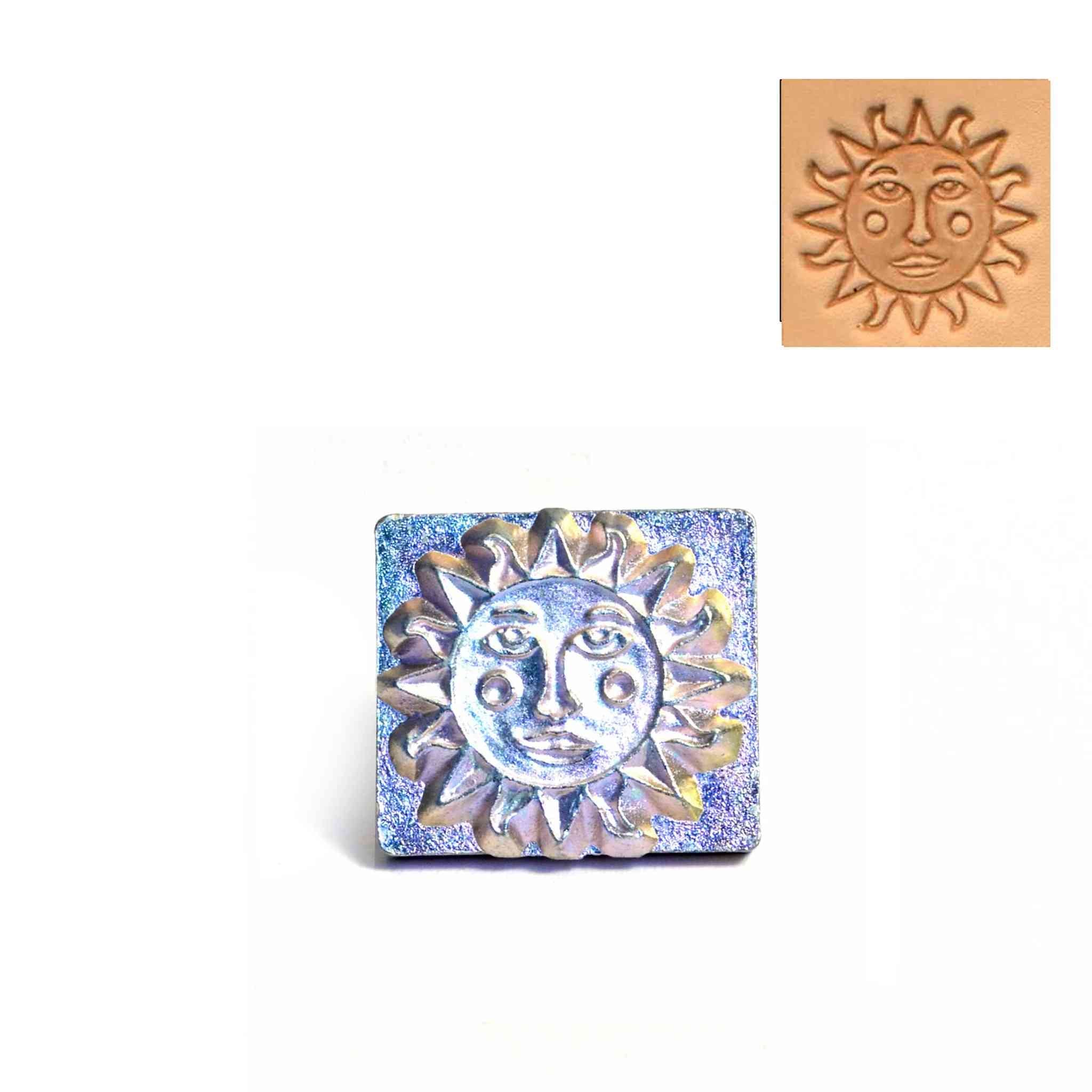 3D sun face stamp from Identity Leathercraft