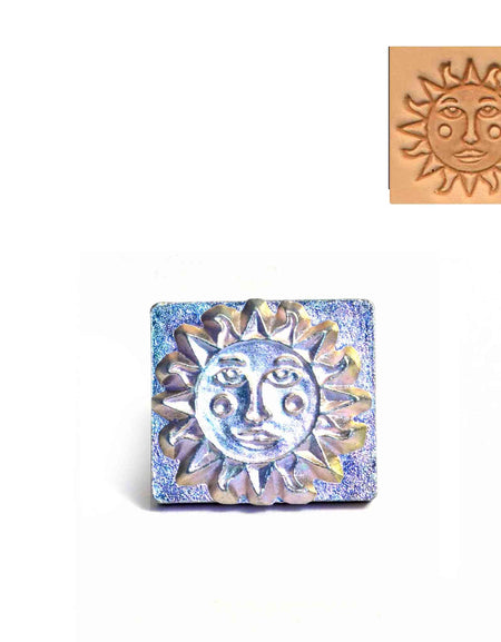 3D sun face stamp from Identity Leathercraft